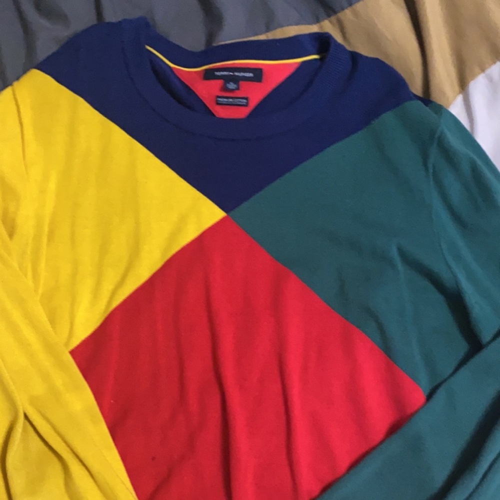 Tommy Hilfiger multi color crew neck
